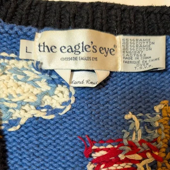 Vintage 1994 Collectable Eagles Eye Teacher Sweater - Picture 3 of 4